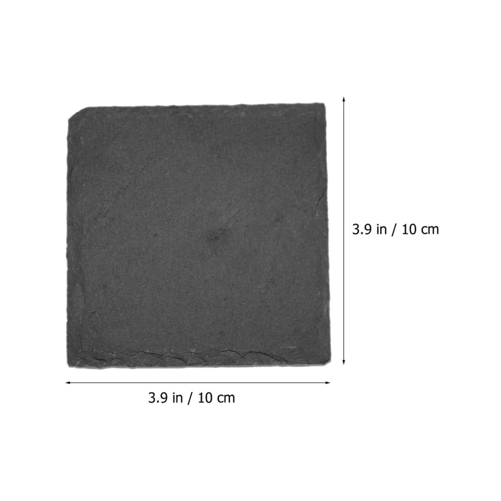 Natural Stone Drink Coasters 12 Pcs Square Q53271