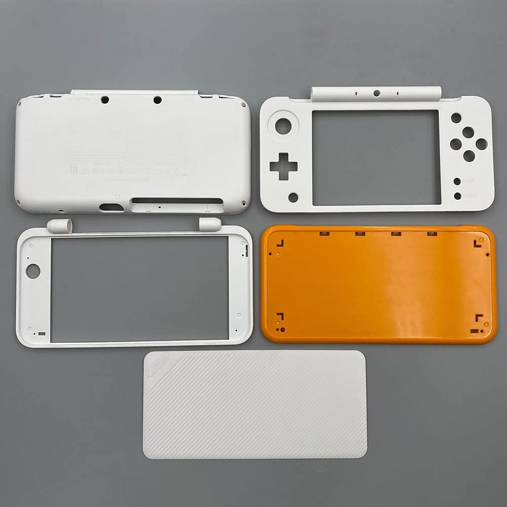White Yellow Housing Case Cover Shell for 2DS XL Y886289