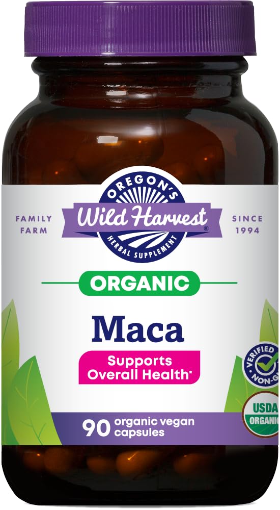 Organic Maca Root Herbal Supplement, 90 Count C562