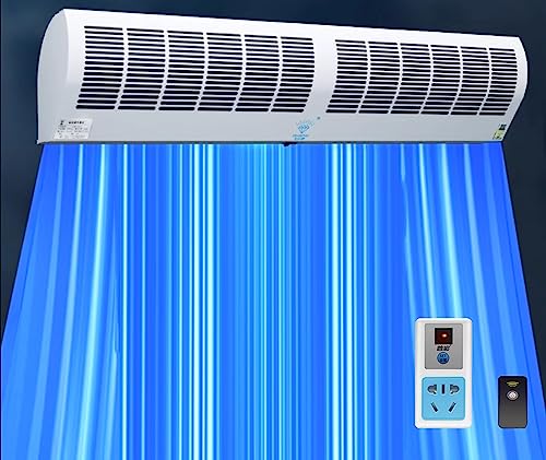 Wall Mounted Air Curtain Fan 90cm Remote Controlled 2 Speeds H673415