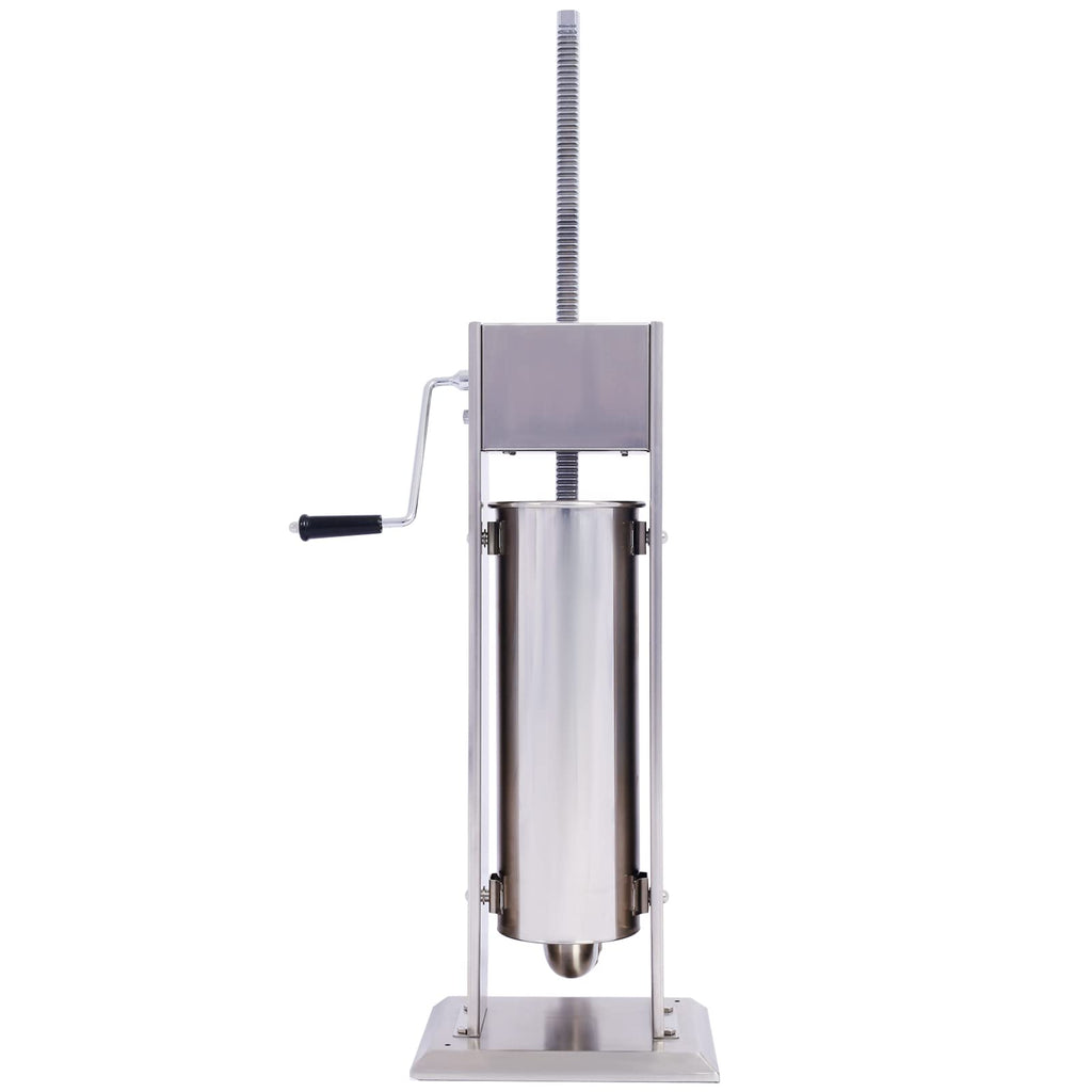 Stainless Steel 15LB Sausage Stuffer with 4 Stuffing Tubes Q936