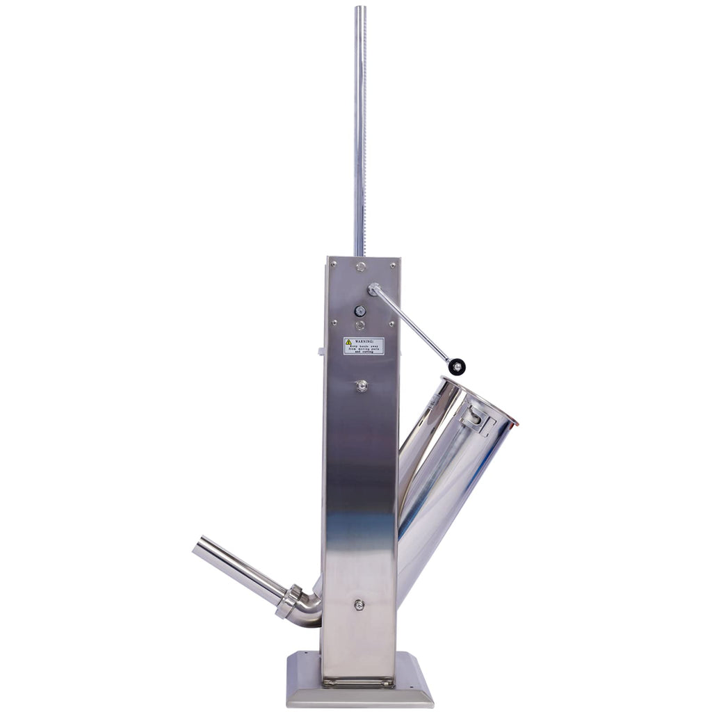 Stainless Steel 15LB Sausage Stuffer with 4 Stuffing Tubes Q936