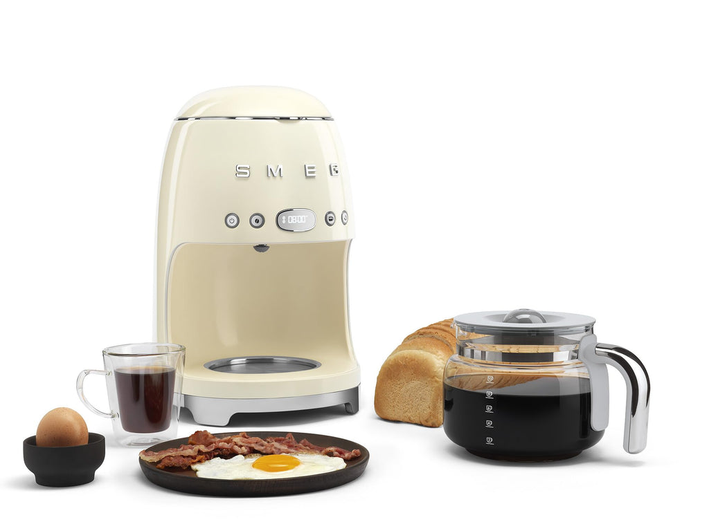 Cream Drip Coffee Machine with 10 Cup Glass Carafe A561