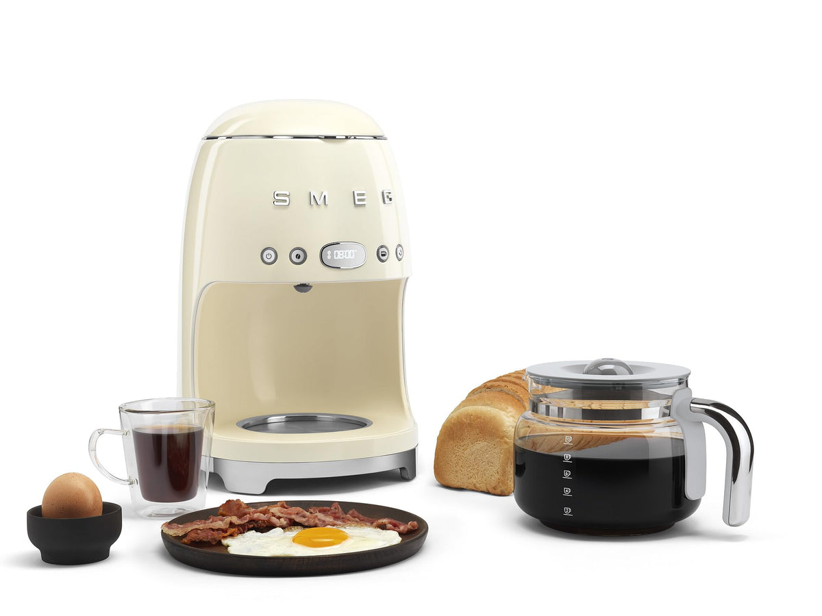 Cream Drip Coffee Machine with 10 Cup Glass Carafe A561