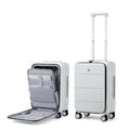 Smoke White 20 Inch Hard Shell Carry On Luggage U52873