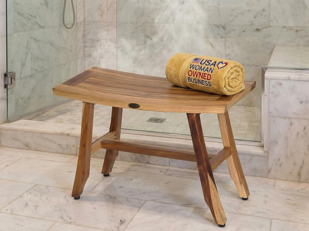 28-Inch Teak Shower Bench O49912