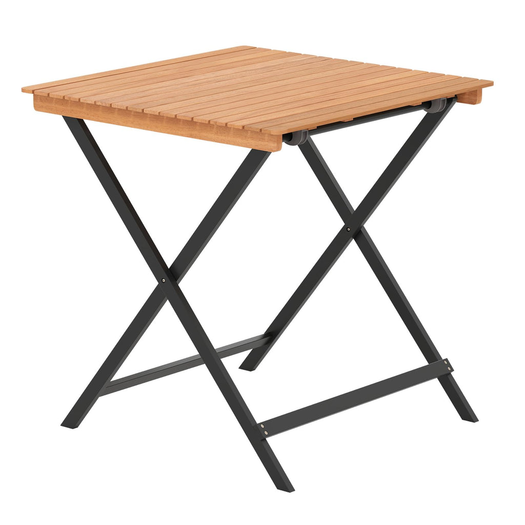 28-Inch Acacia Wood Square Foldable Patio Dining Table I866910