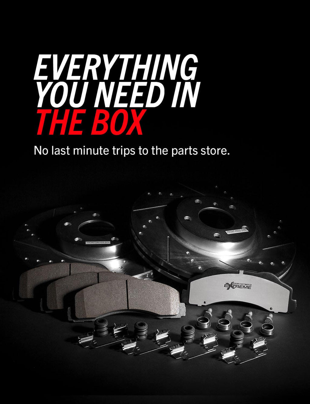 Front & Rear Brake Pad & Rotor Kit O2964
