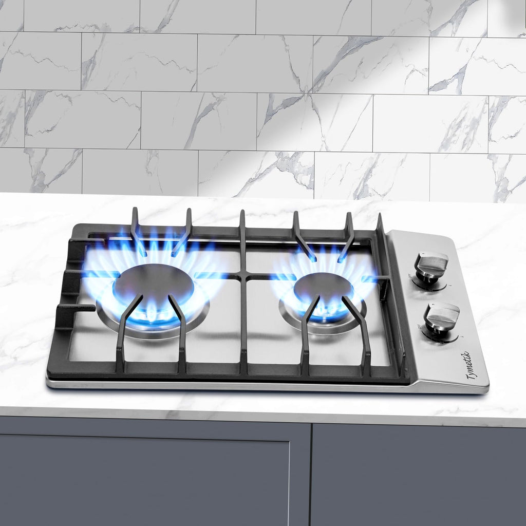 12 Inch 2 Burners Stainless Steel Gas Cooktop F123