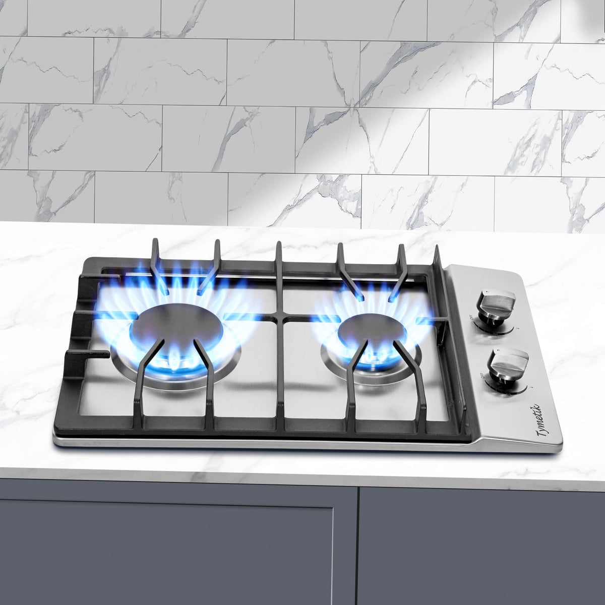 12 Inch 2 Burners Stainless Steel Gas Cooktop F123