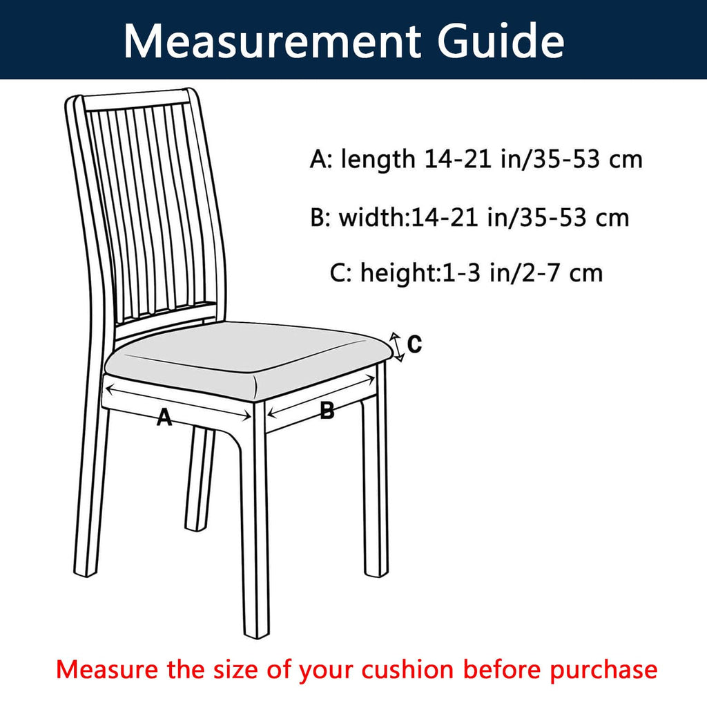 Waterproof PU Leather Chair Seat Covers Set of 6 B977924