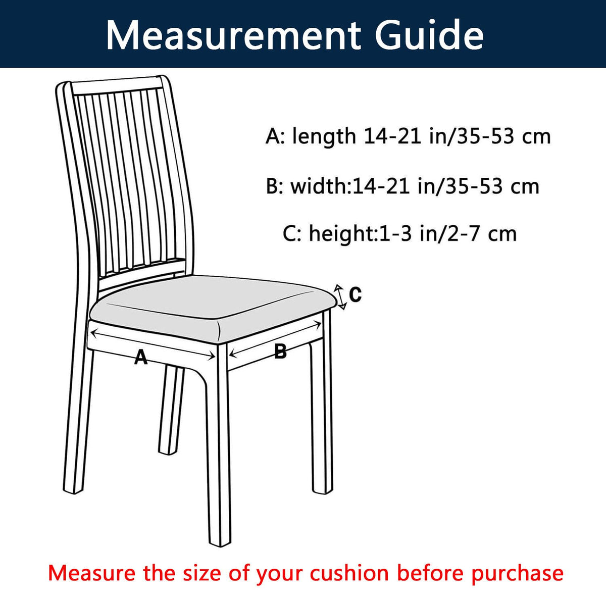 Waterproof PU Leather Chair Seat Covers Set of 6 B977924