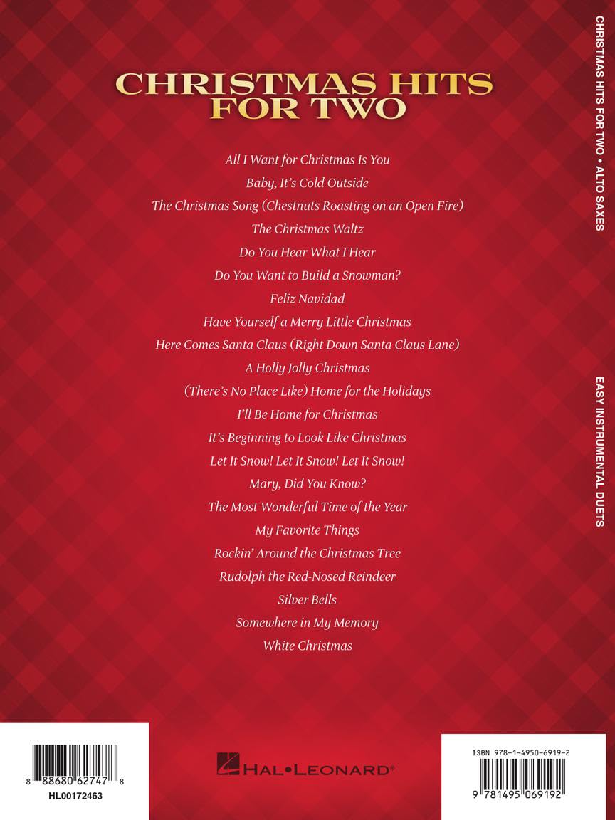 Christmas Alto Saxophone Duets Q481428