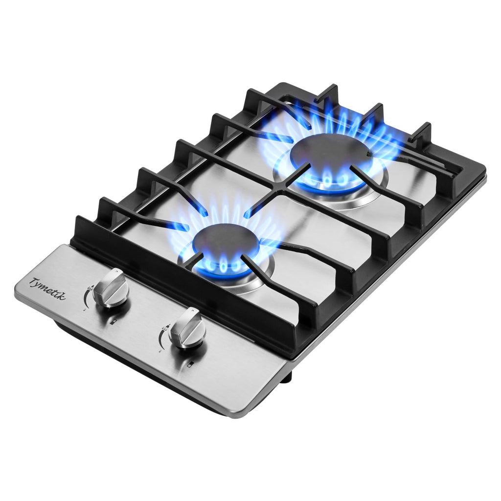12 Inch 2 Burners Stainless Steel Gas Cooktop F123