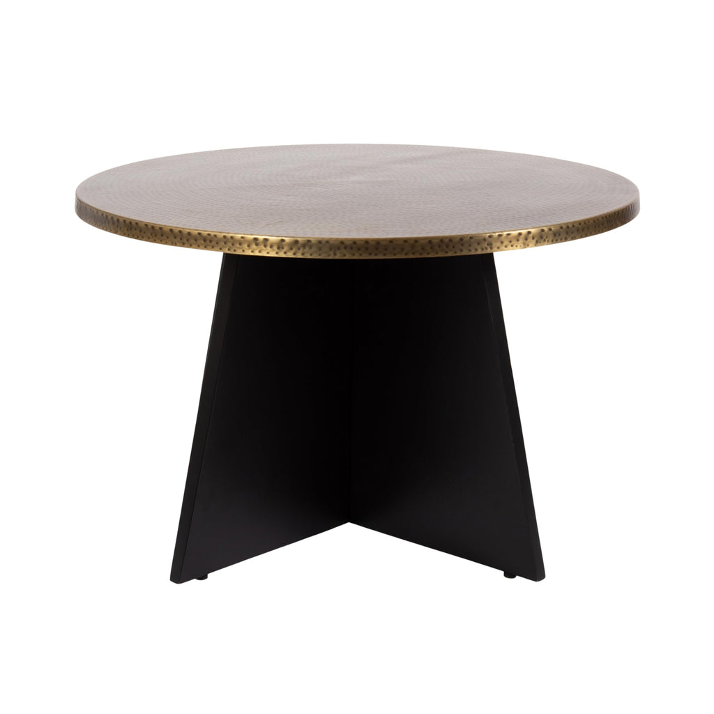 Round Hammered Metal Coffee Table S6688