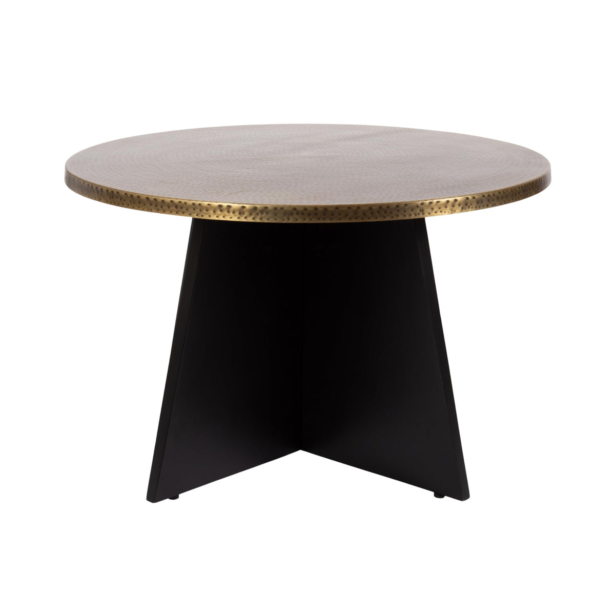 Round Hammered Metal Coffee Table S6688