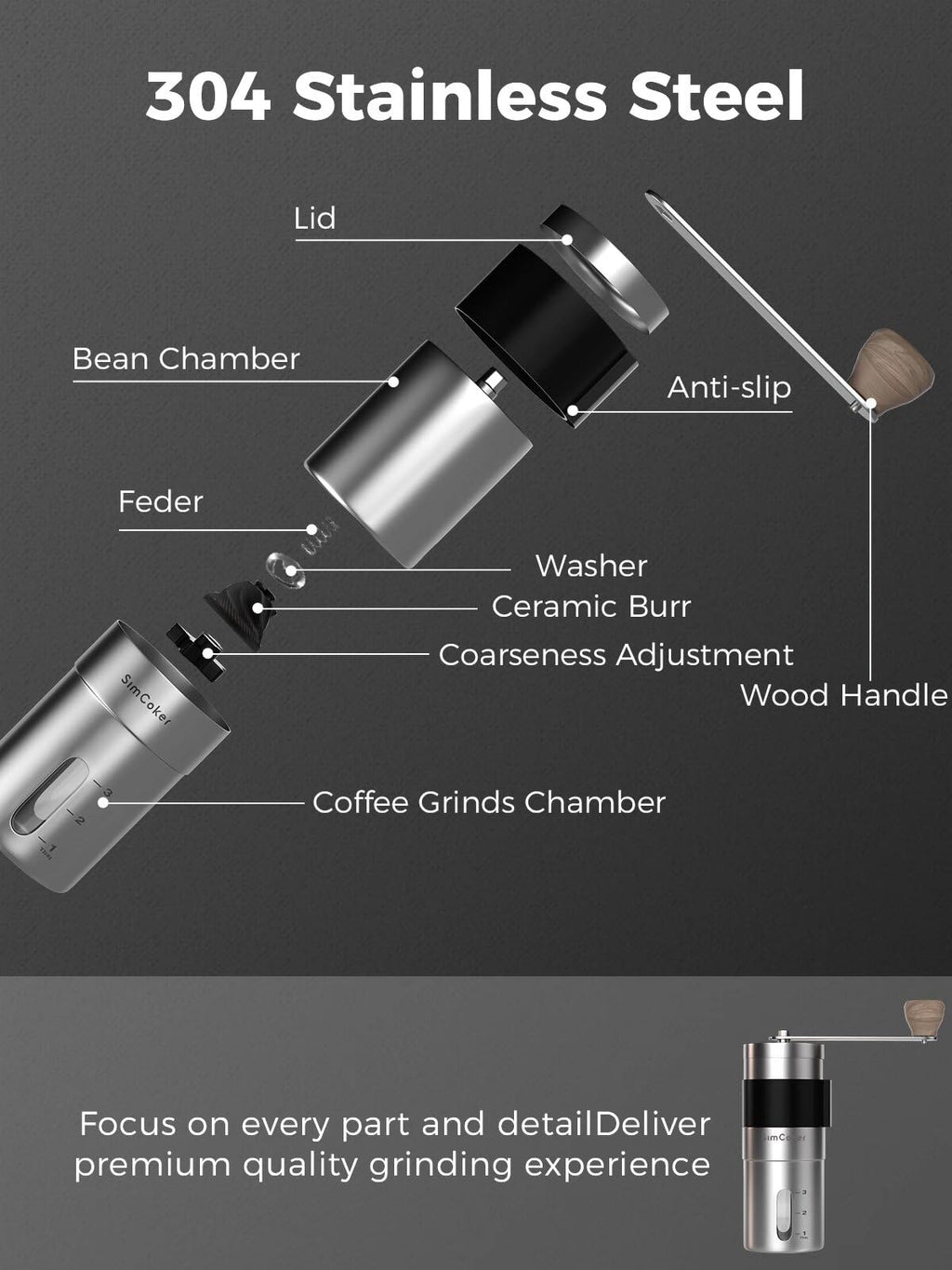 Manual Coffee Grinder L87242