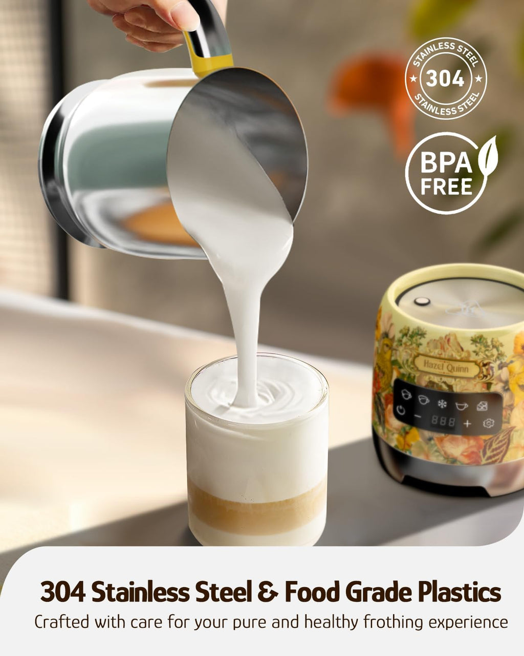 Electric Milk Frother & Steamer U88383