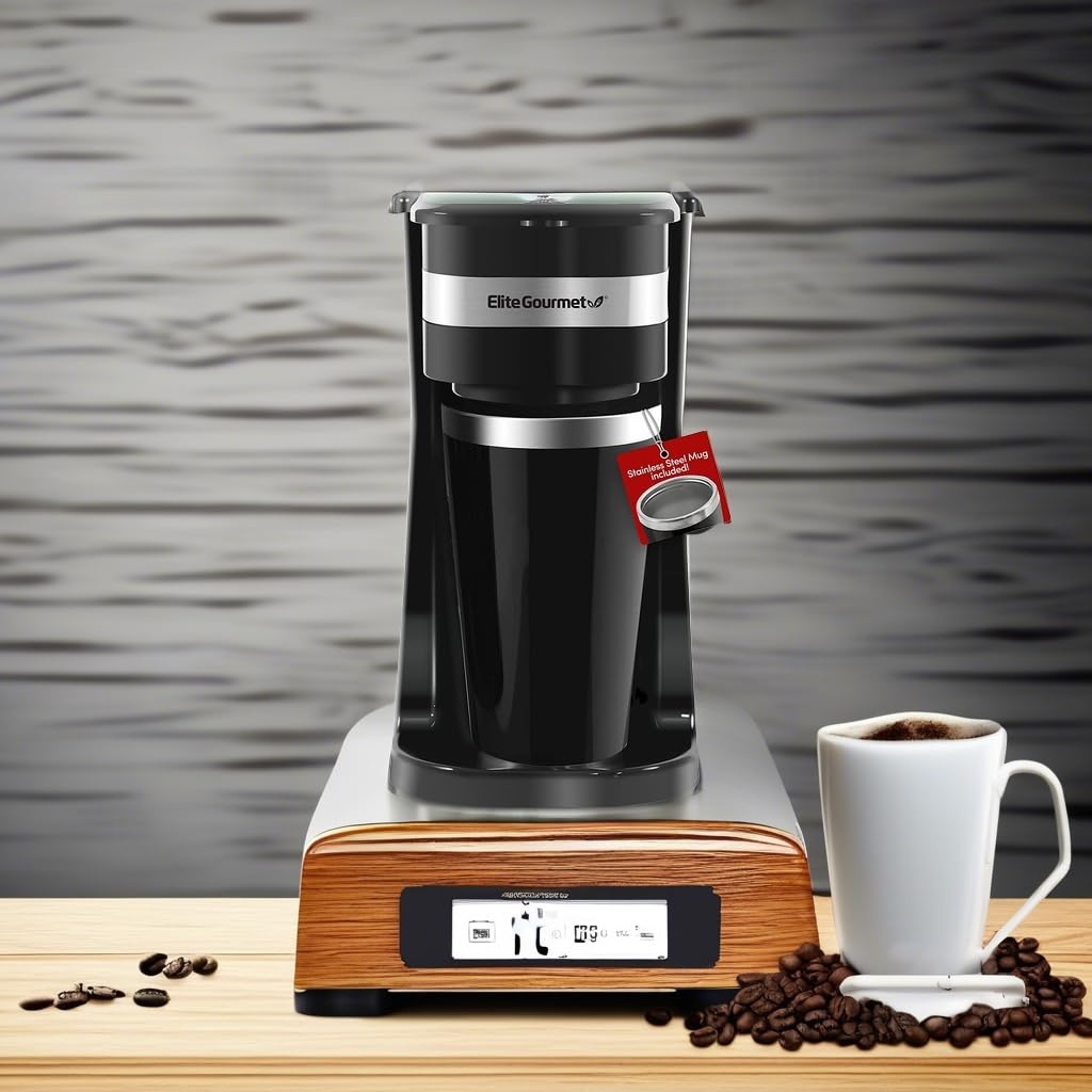 Black Single-Serve Compact Coffee Maker W594