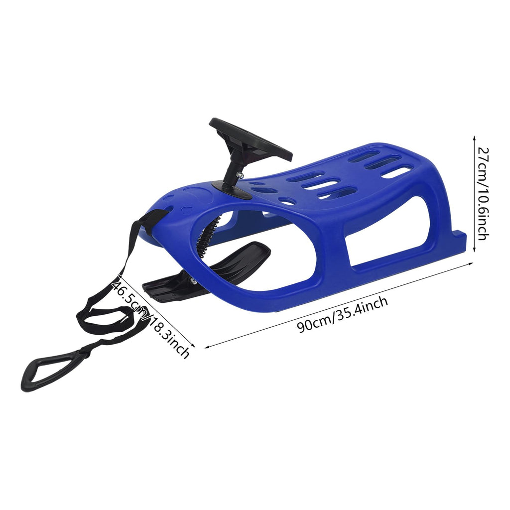 Cold-Resistant Plastic Snow Sled with Pull Rope U141