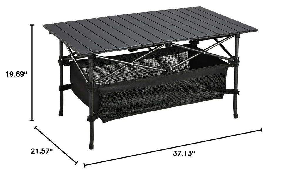 Lightweight Aluminum Folding Camping Table with Carrying Bag X80459