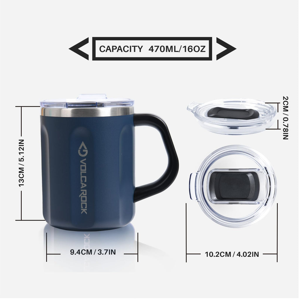 16 oz Stainless Steel Insulated Travel Mug Tumbler W507154