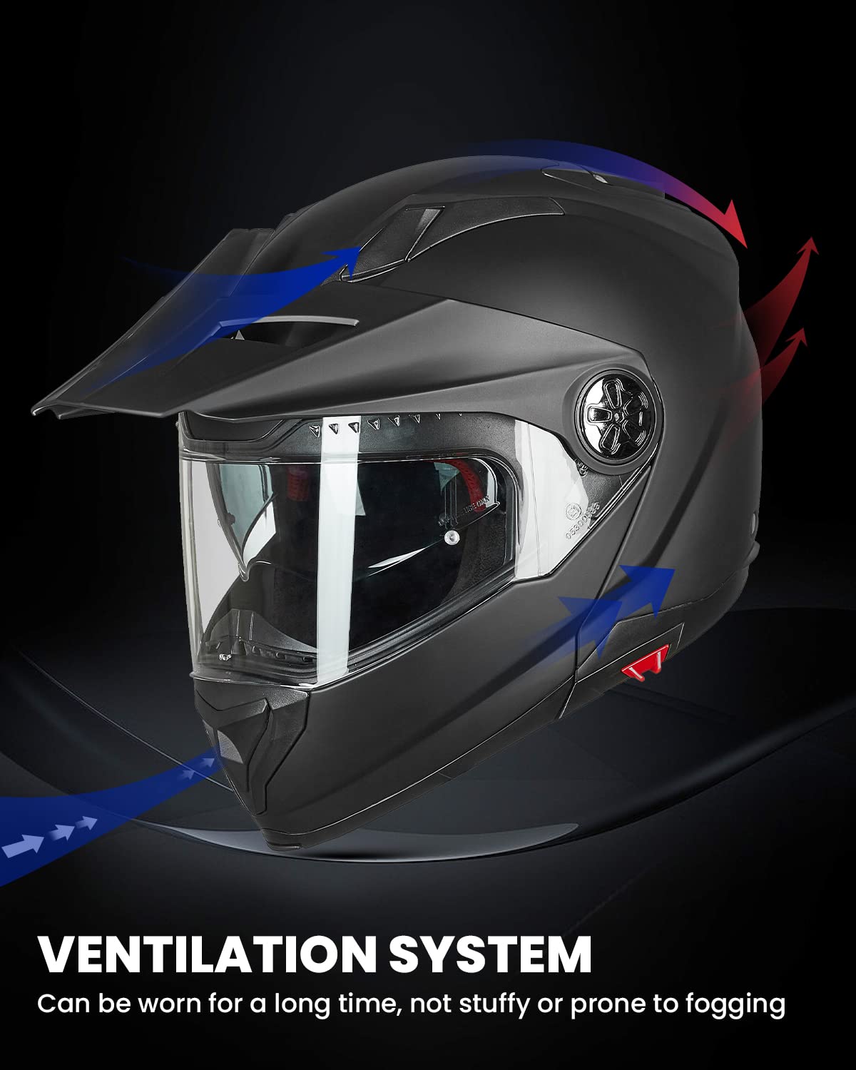 Full Face Modular ATV Helmet with Anti Fog Visor C190828