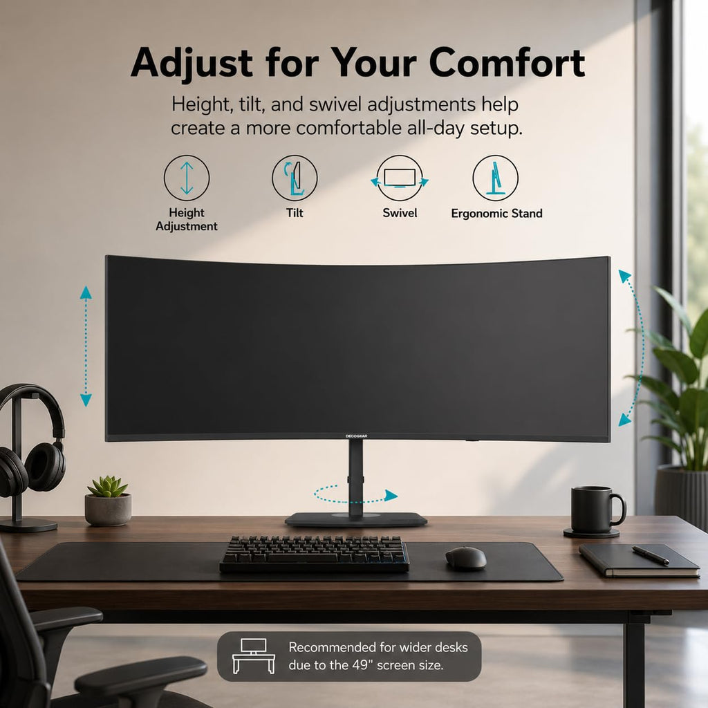 49 Inch Curved Ultrawide Monitor 5120x1440 120Hz E323