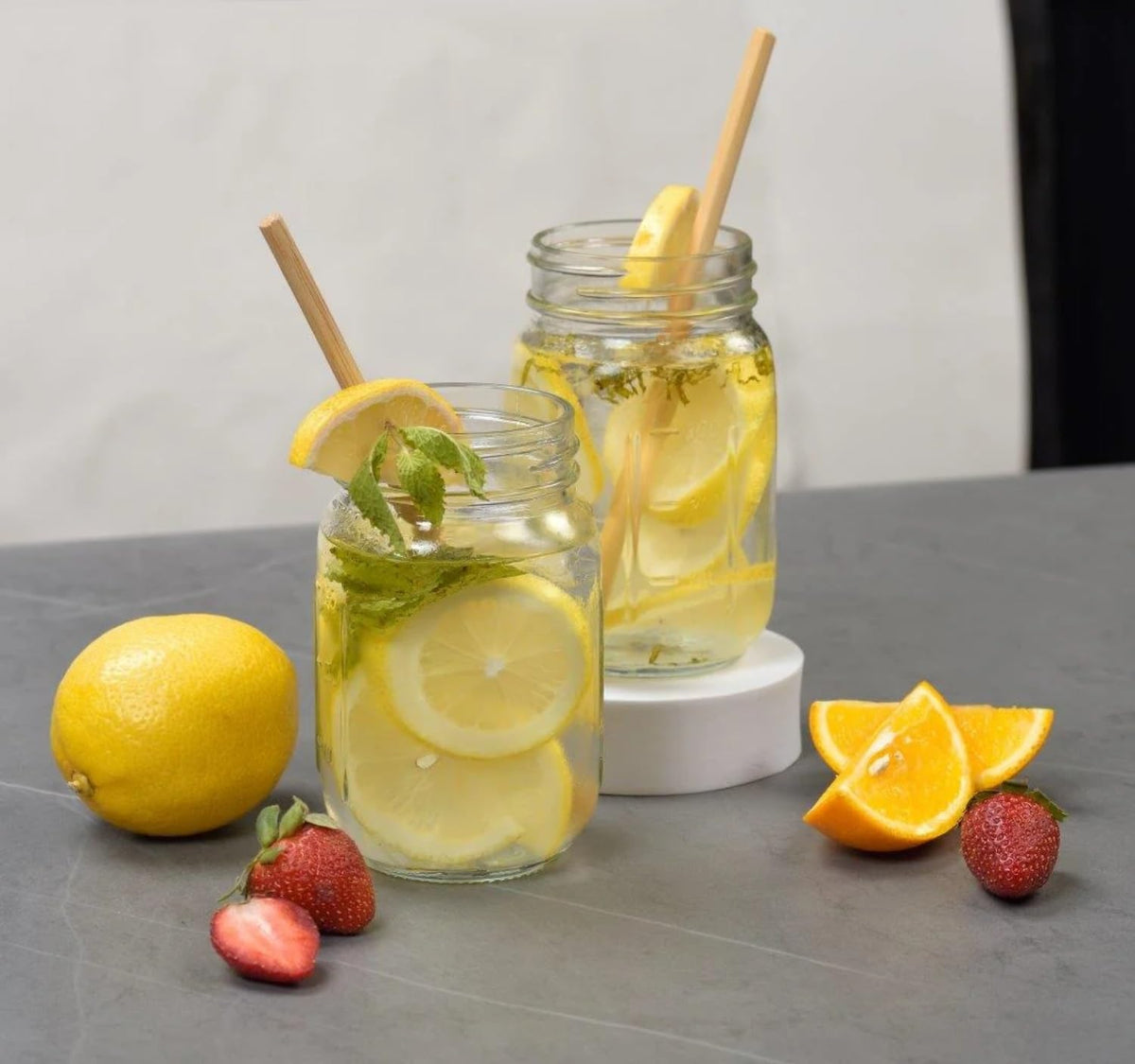 16 oz Regular Mouth Glass Mason Jars 12pk B45588