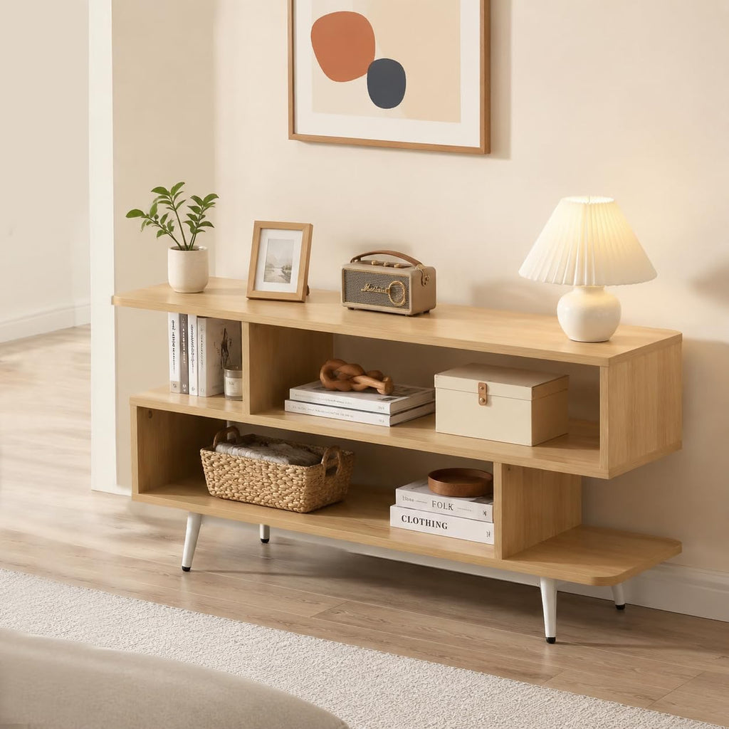TV Stand with 3 Open Storage Shelf S321