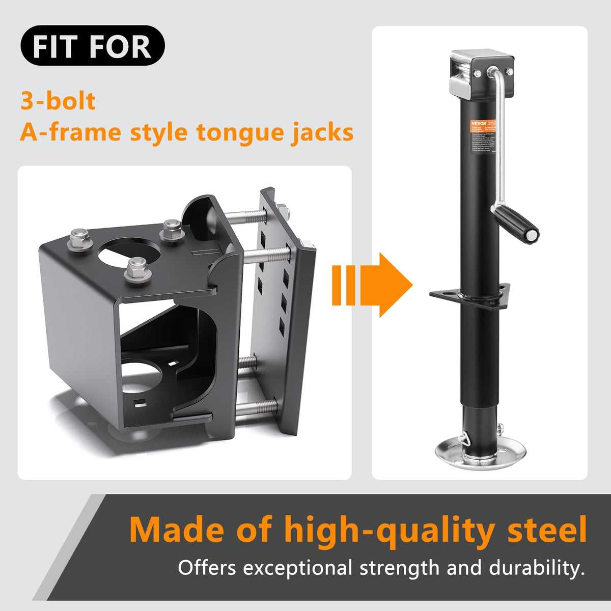 Heavy Duty Trailer Jack Relocation Kit F619369