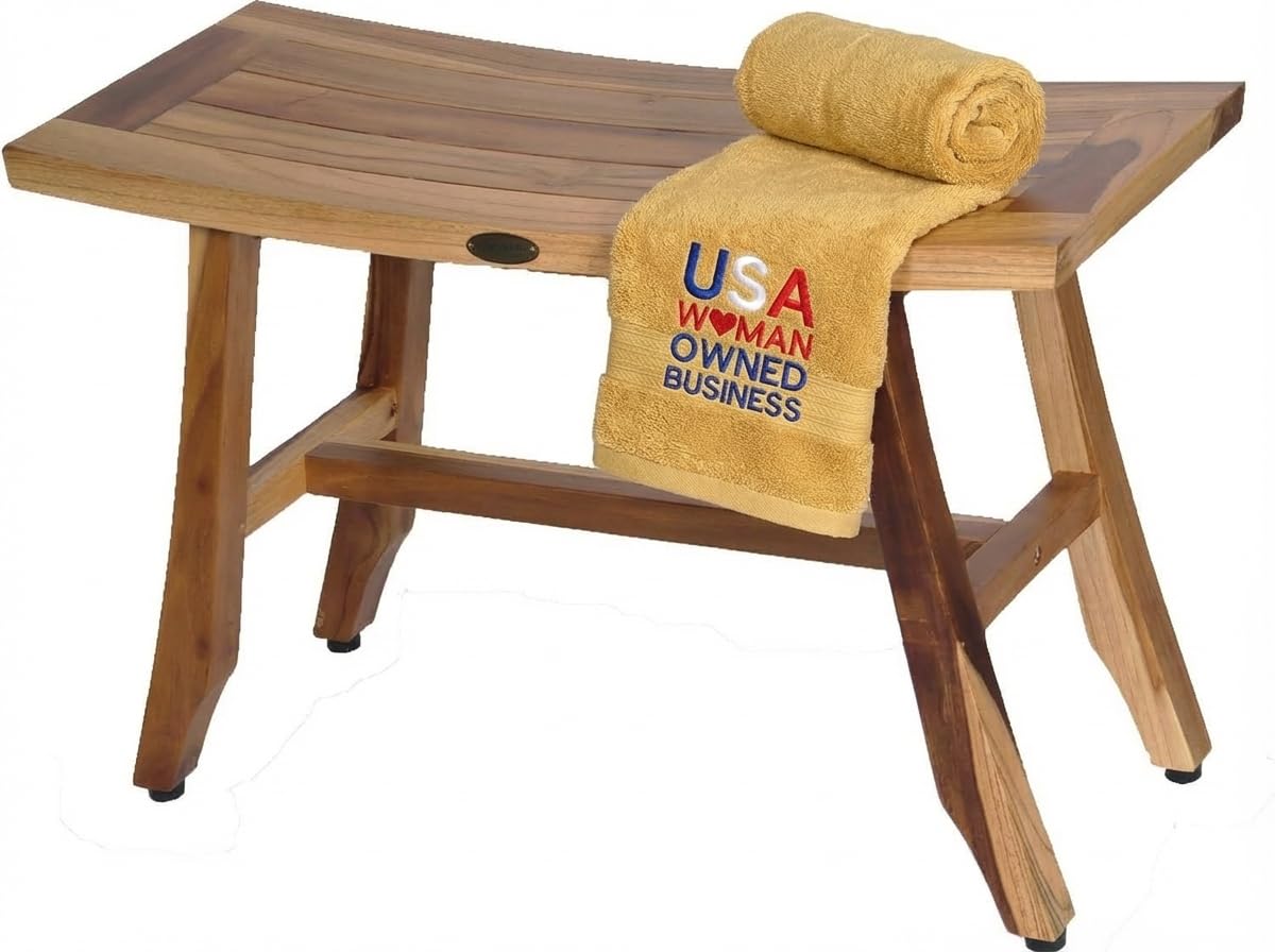 28-Inch Teak Shower Bench O49912