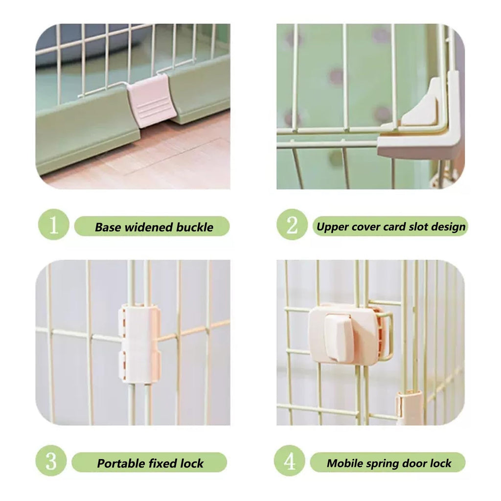 3/4-Tier Cat Cage Playpen with Hammock S1881