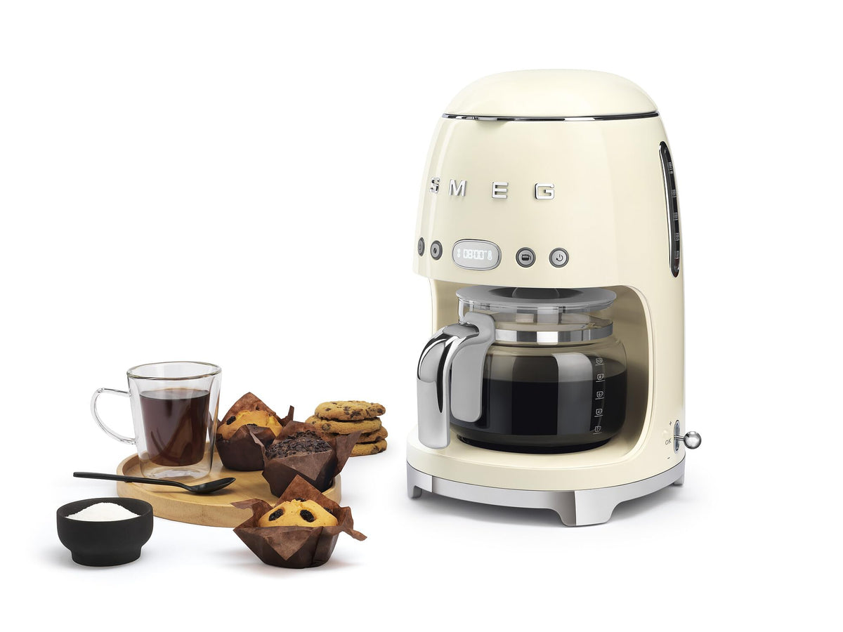 Cream Drip Coffee Machine with 10 Cup Glass Carafe A561