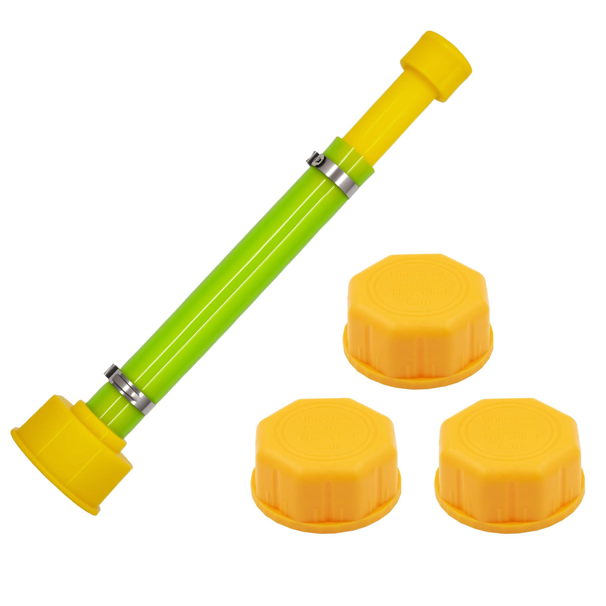 10'' Gas Can Spout Replacement Kit with Yellow Gas Caps F674