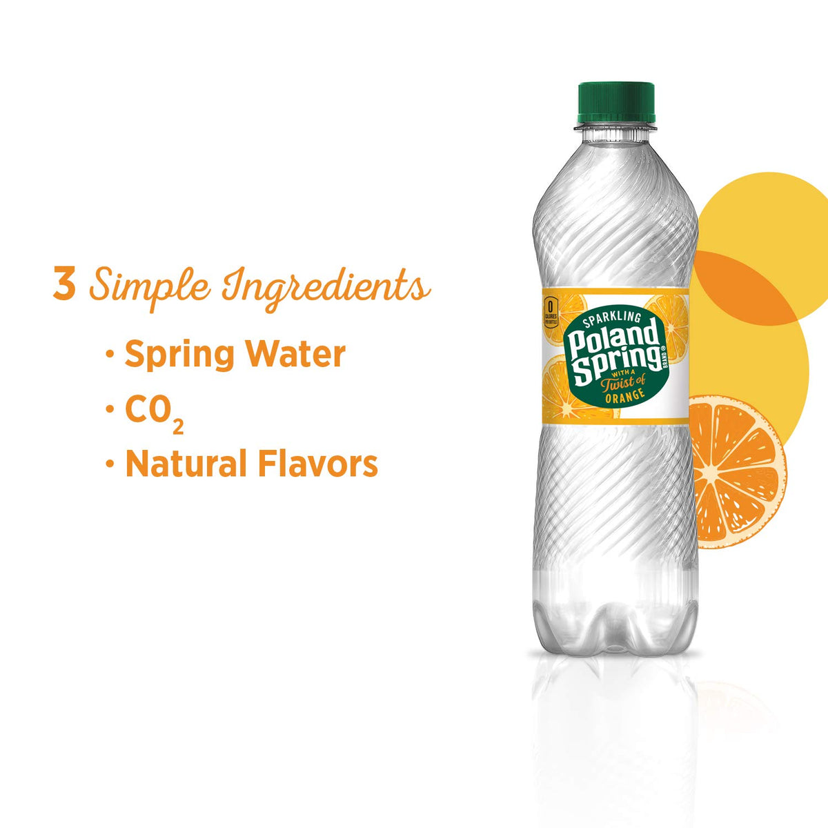 Sparkling Water Orange 16.9 oz Bottles Pack of 8 X640