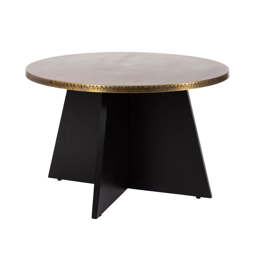 Round Hammered Metal Coffee Table S6688