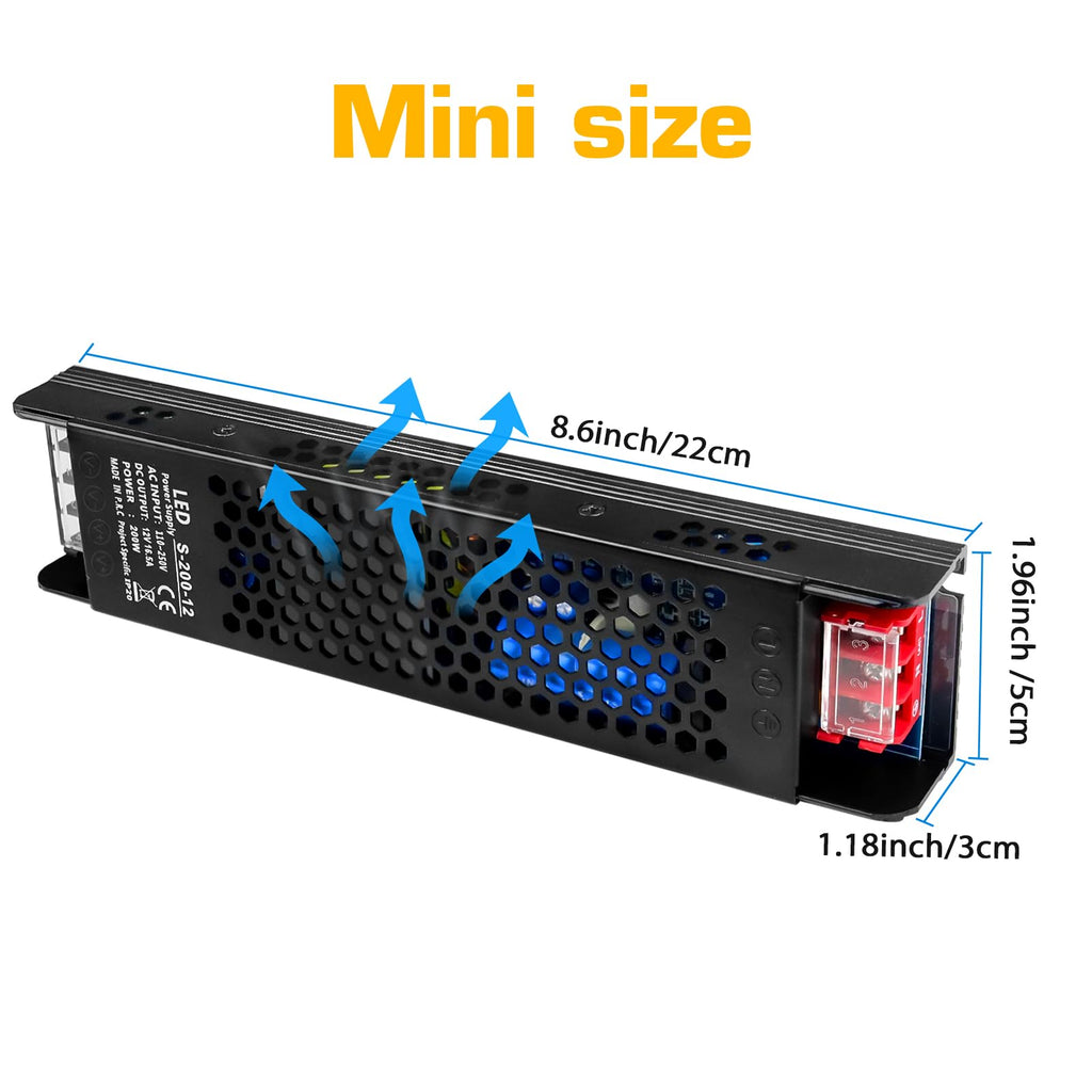 12V 200W Ultra Thin LED Power Supply R84854