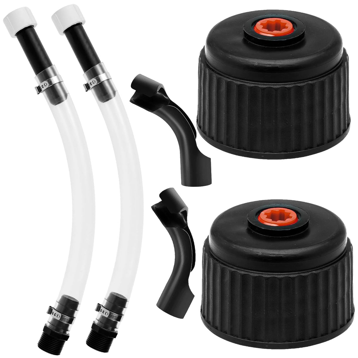 6 Piece Racing Fuel Jug Hose & Cap Kit X159