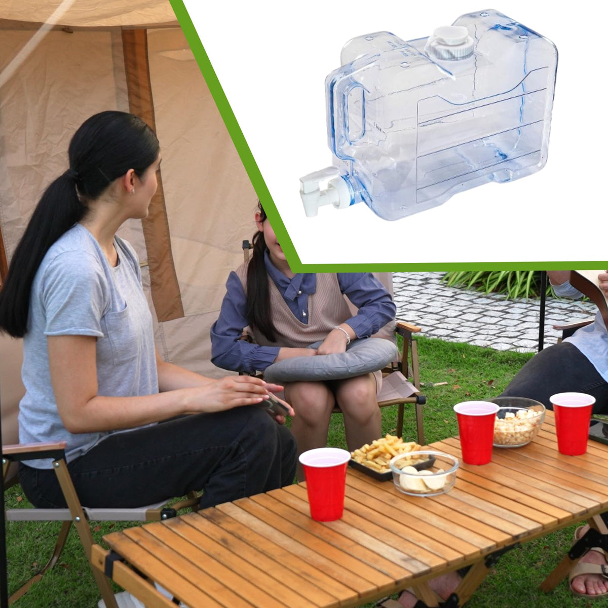 5.7L Water Container with Lid and Handle H19048