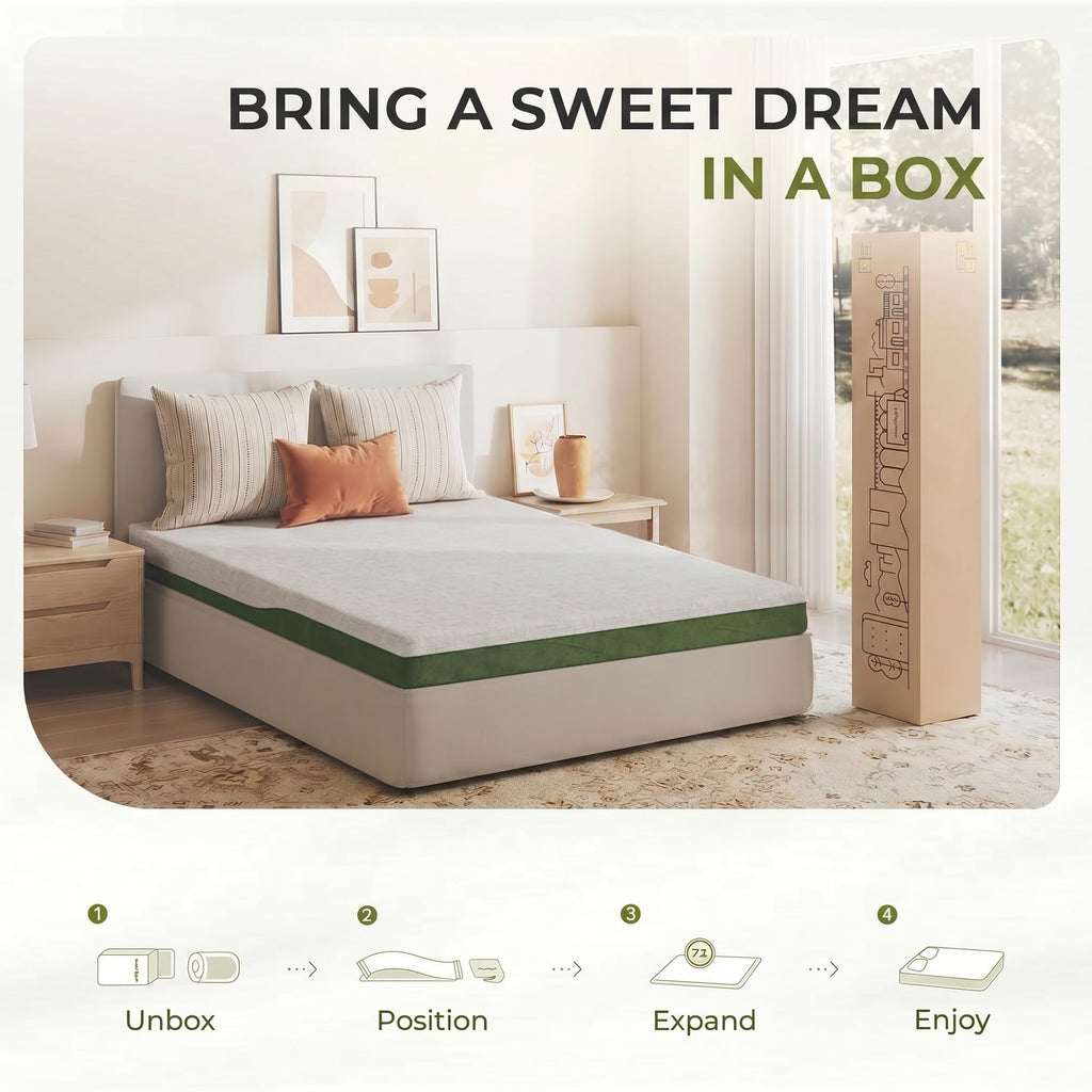 6 Inch Twin Size Cooling Gel Memory Foam Mattress Q109