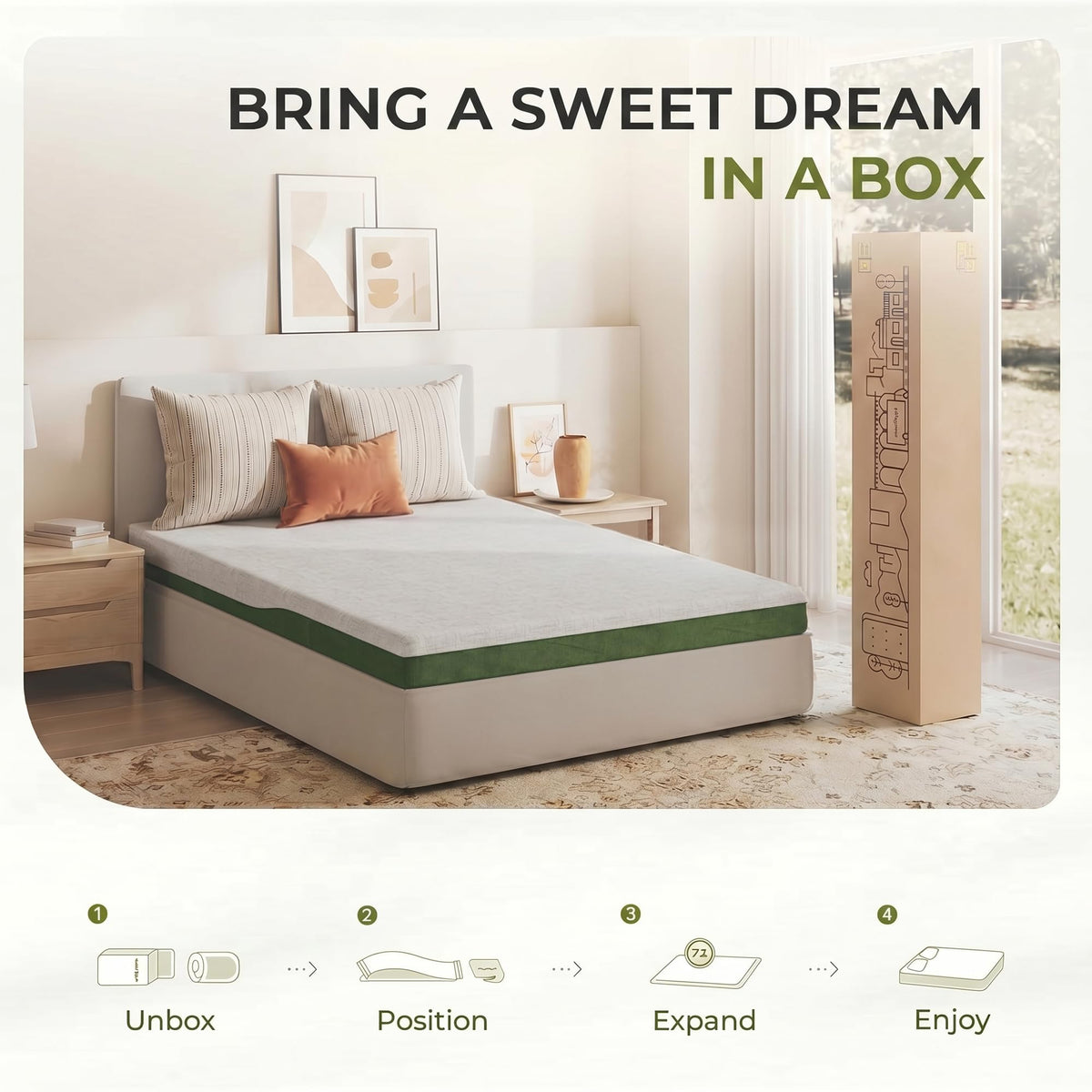 6 Inch Twin Size Cooling Gel Memory Foam Mattress Q109