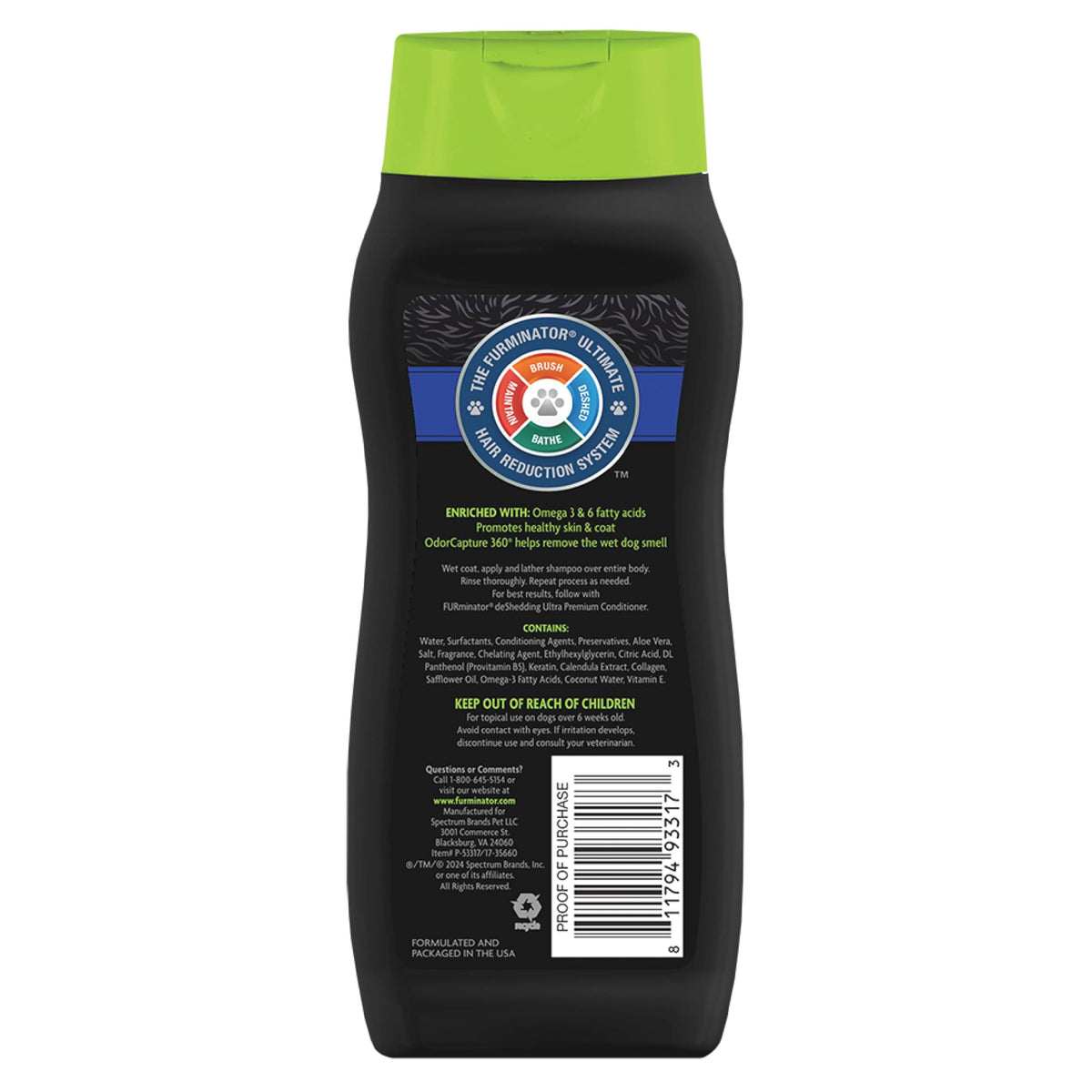 16 oz Dog deShedding Shampoo A522