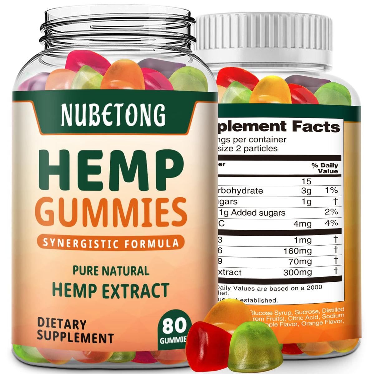 Hemp Gummies High Potency Organic Edible Supplement A8229