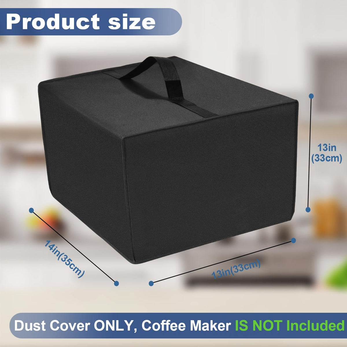 Black Coffee Maker Cover I691175
