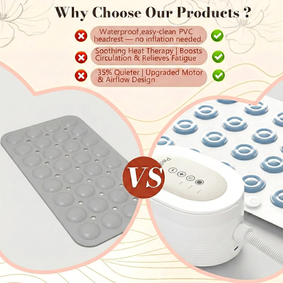Heated Bubble Bath Mat with Remote Control Q35912