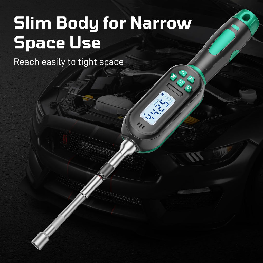 Digital Torque Screwdriver Set, 1/4″ Drive, 19 Bits, 5 Short Sockets X540028