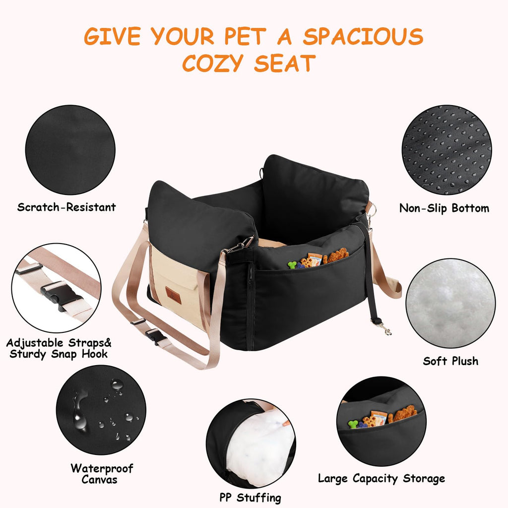 Dog Car Seat for Small Dogs Under 25 lbs S522