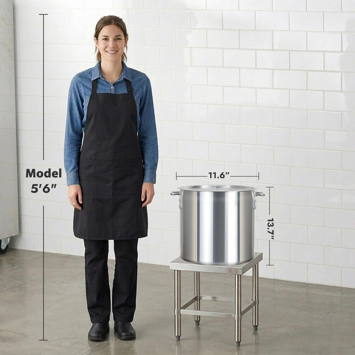 32 Quart Aluminum Stock Pot with Lid Y511663