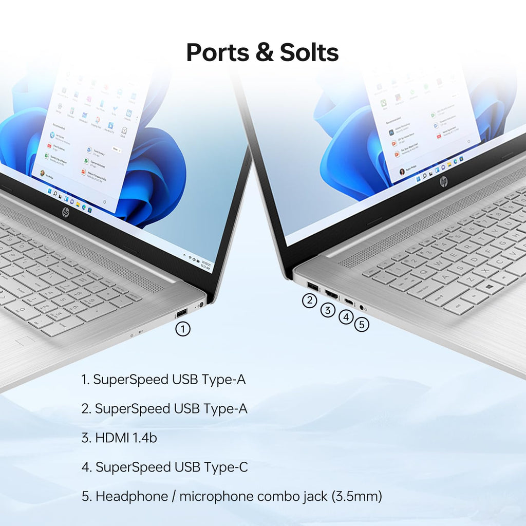 17.3" HD+ Touchscreen Laptop, 12th Gen Intel Core i7, 64GB RAM, 2TB SSD, Silver M66883